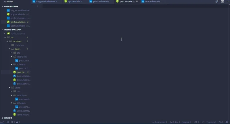 NestJS Snippets for VS Code interface